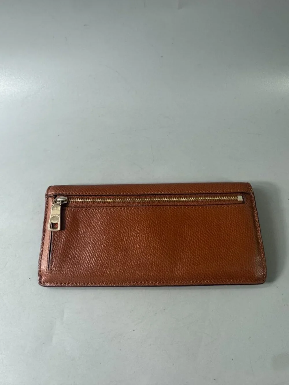 Coach Brown Leather Flap Continental Wallet